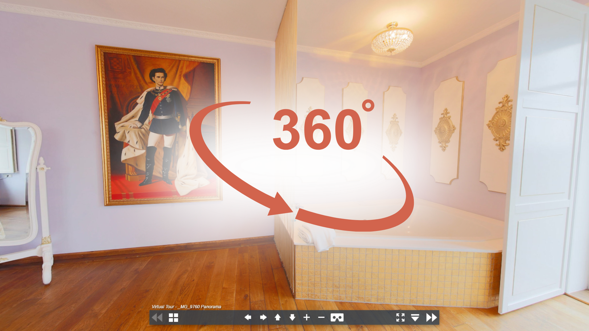 König Ludwig Suite 2 Panorama-Ansicht