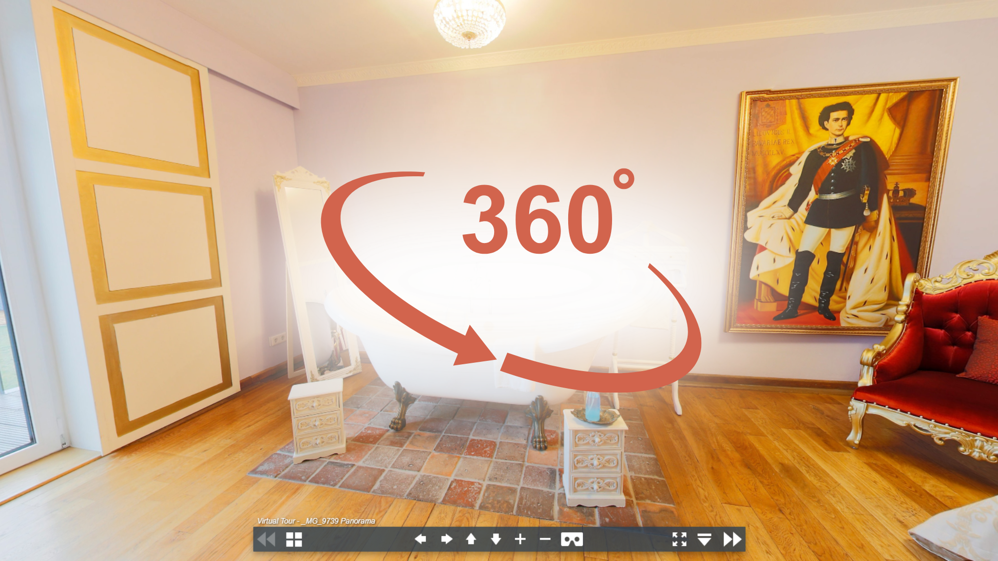 König Ludwig Suite Panorama-Ansicht